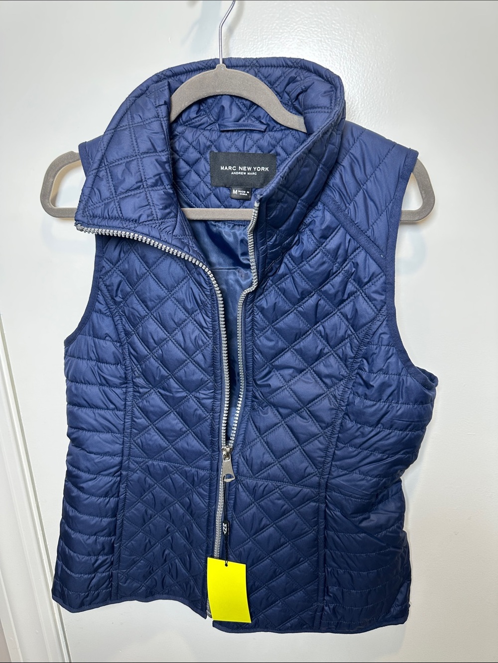 Marc New York Quilted Navy Puffer Vest (05)